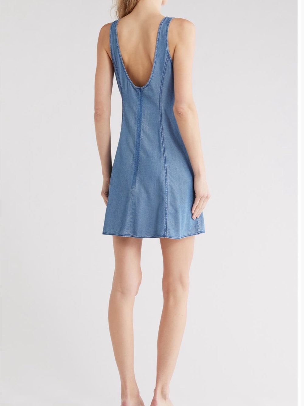 Madewell Fit & Flare Denim Dress Kennebec Wash $148